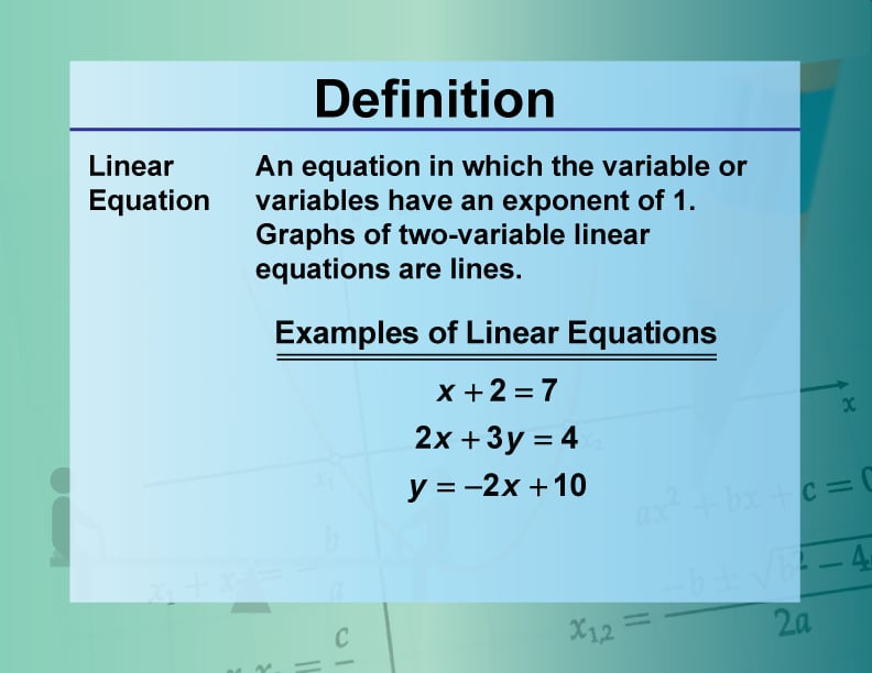 The equation 11x = 12