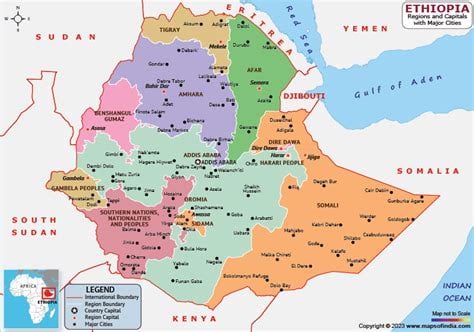 Map of Ethiopia