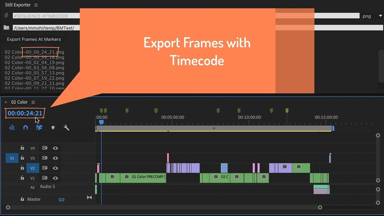 Exporting Videos With Timecode Made Easy