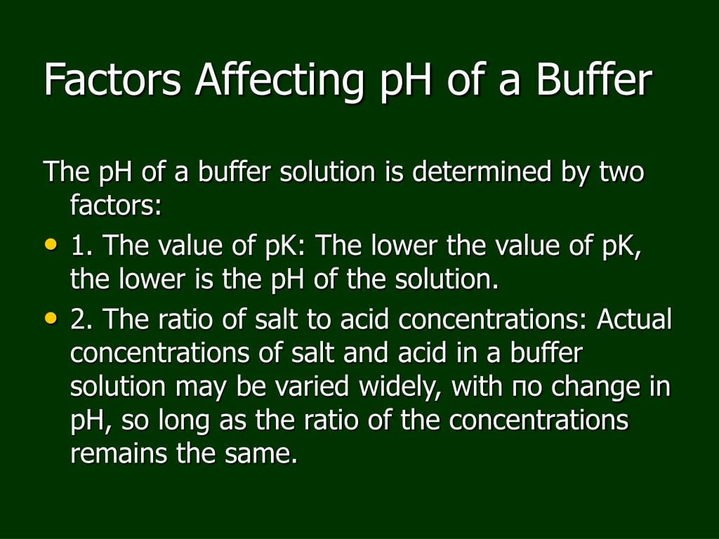 Factors That Affect pH Balance