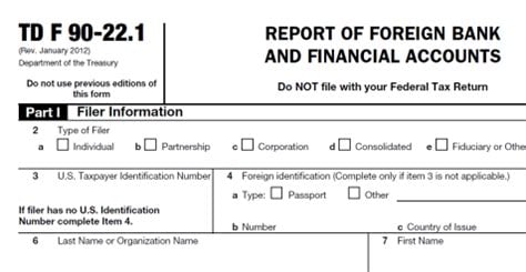 FBAR Filing Deadline