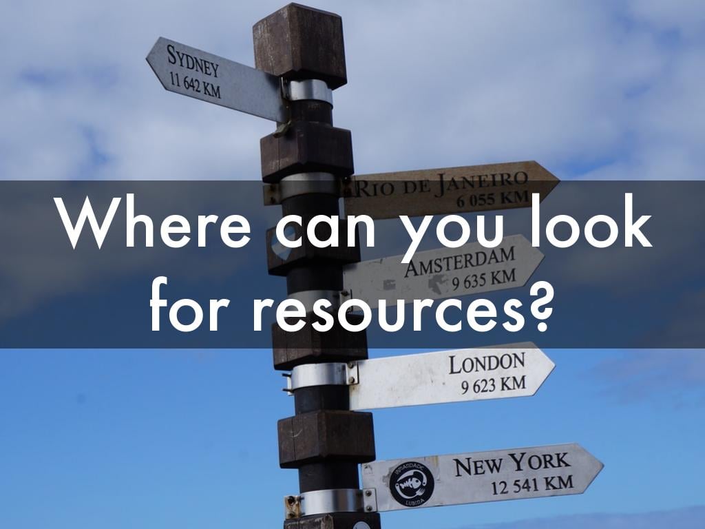 Finding the Right Resources