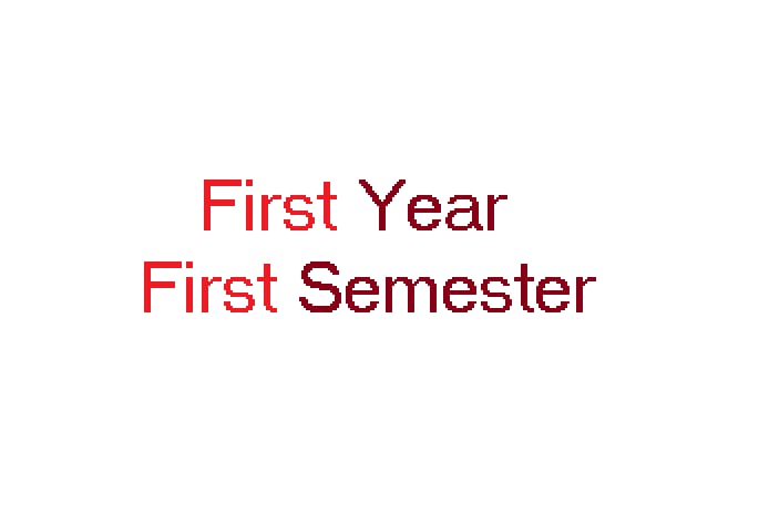 First Semester Key Dates