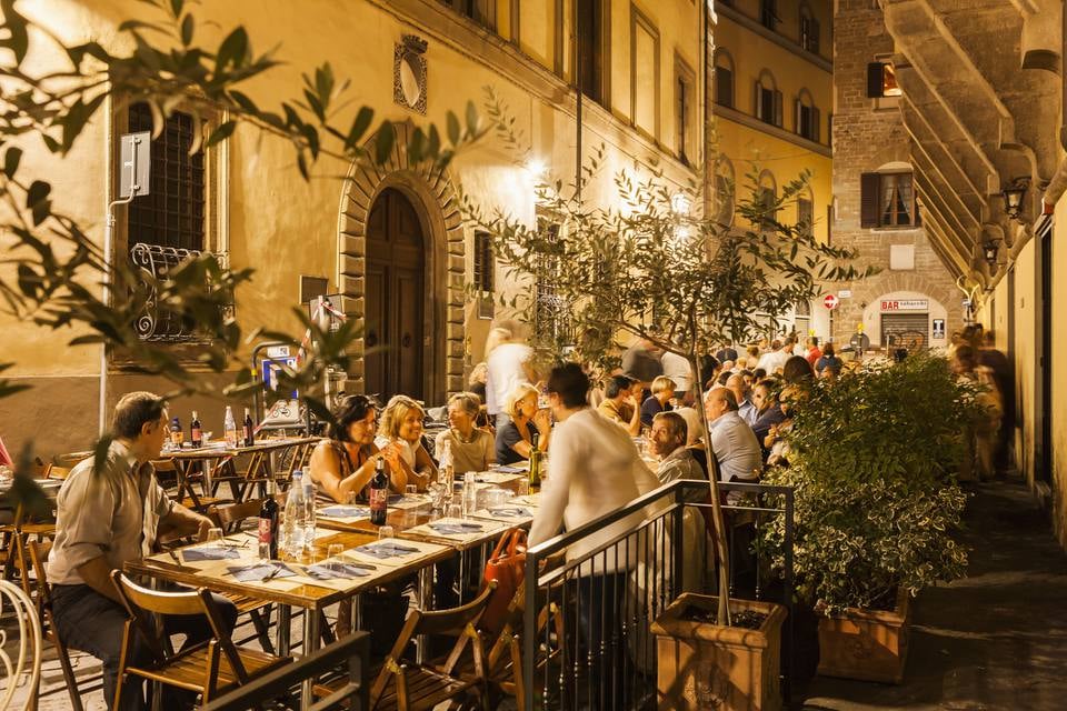 Local cuisine in Florence, Italy