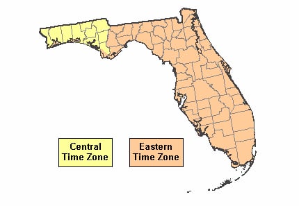 Florida Time Zone History