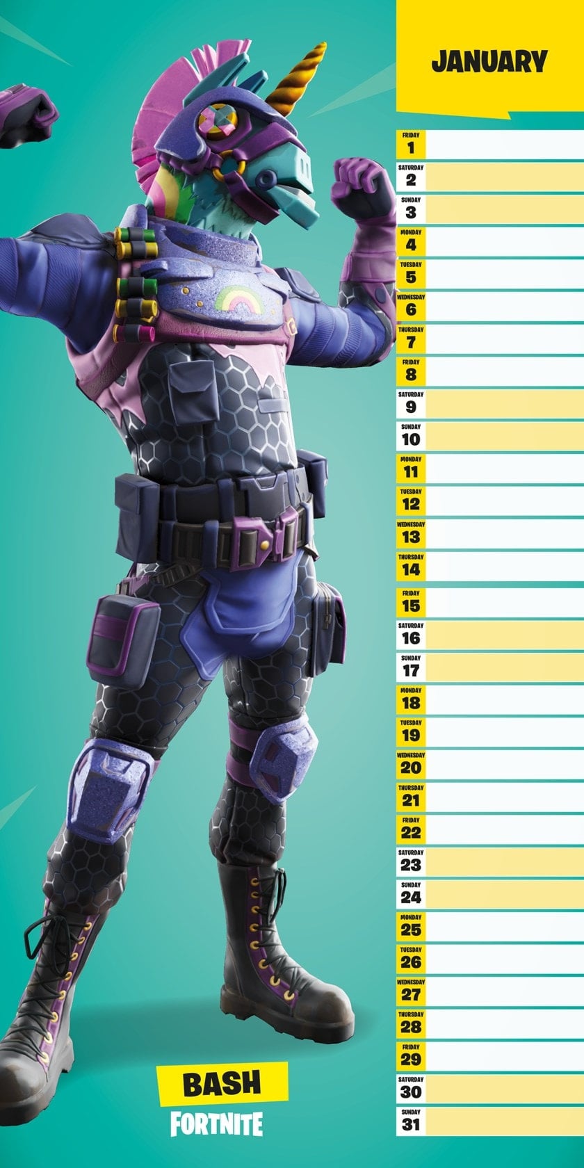 Get Your Fortnite Wall Calendar 2025 Today!