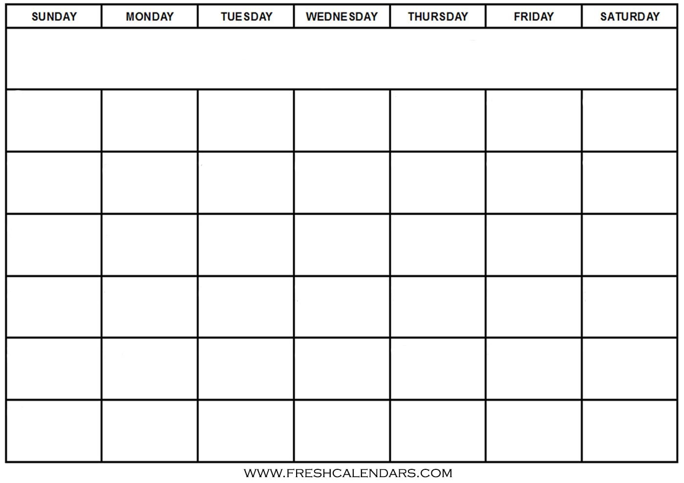 Free Calendar PDF Template