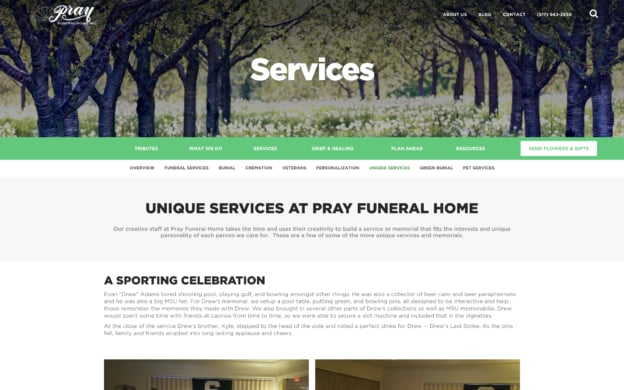 Funeral Home Website