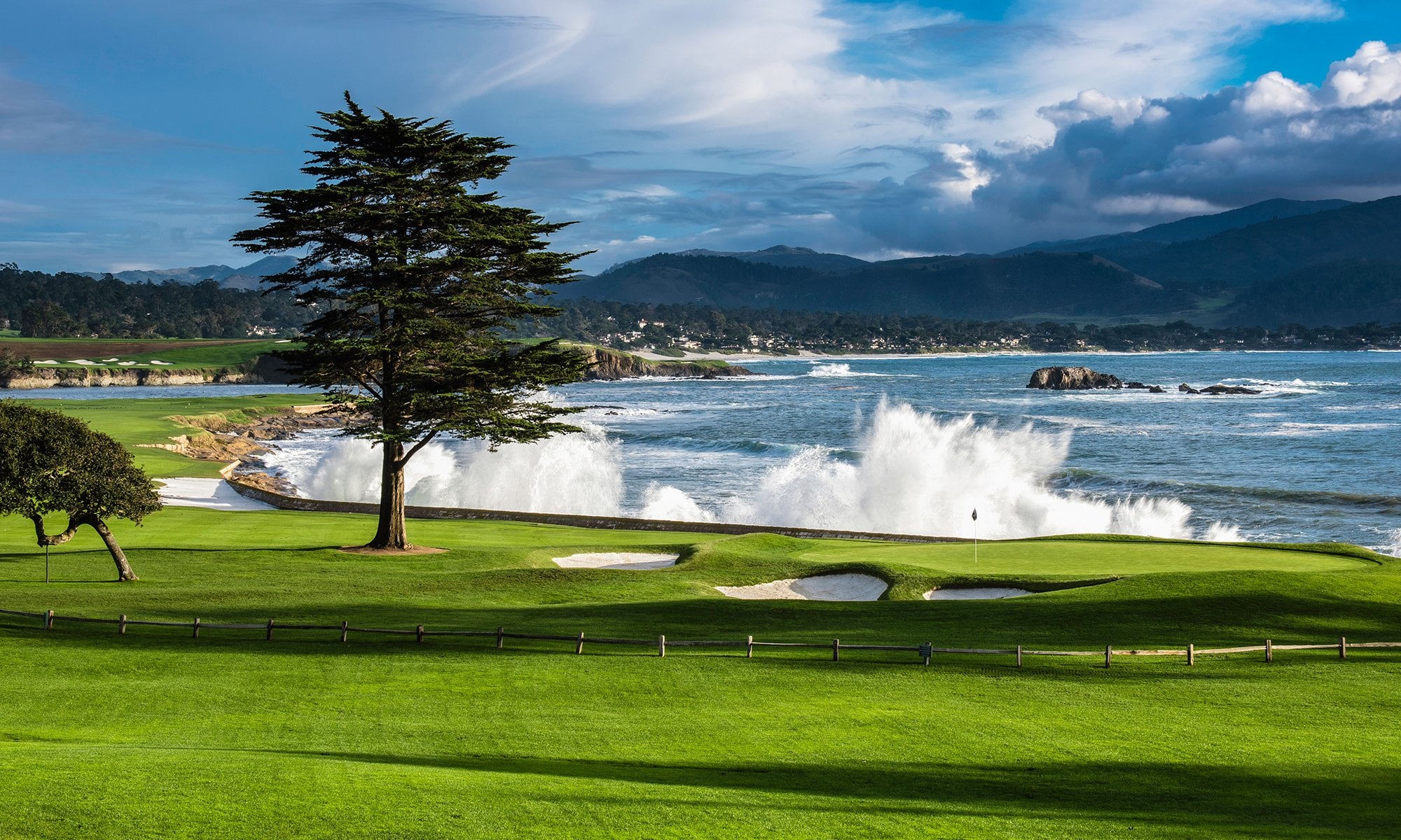 Golfing in Pebble Beach