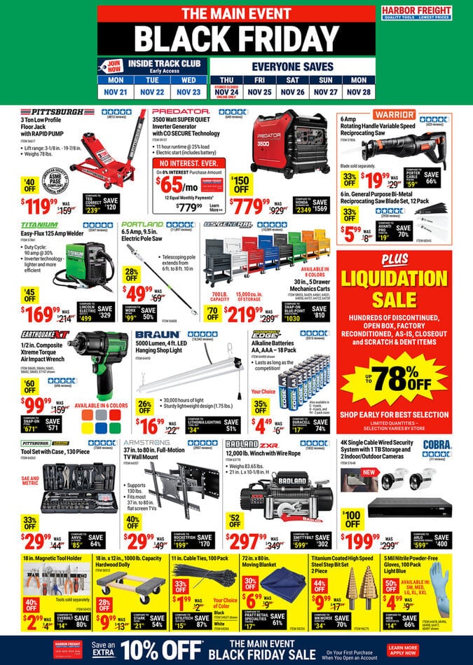 Harbor Freight Special Events