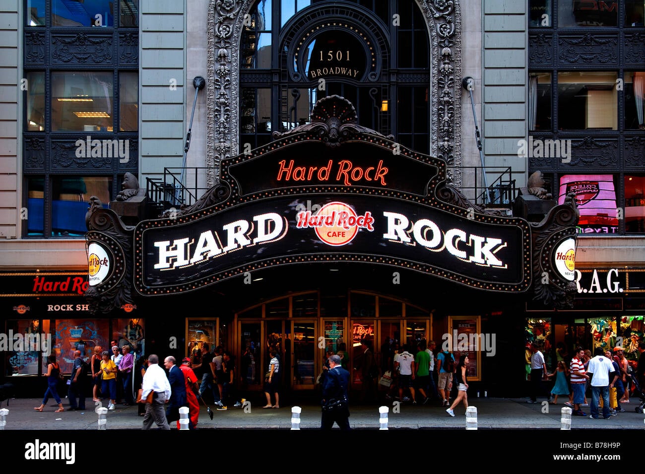 The Hard Rock Cafe in Times Square