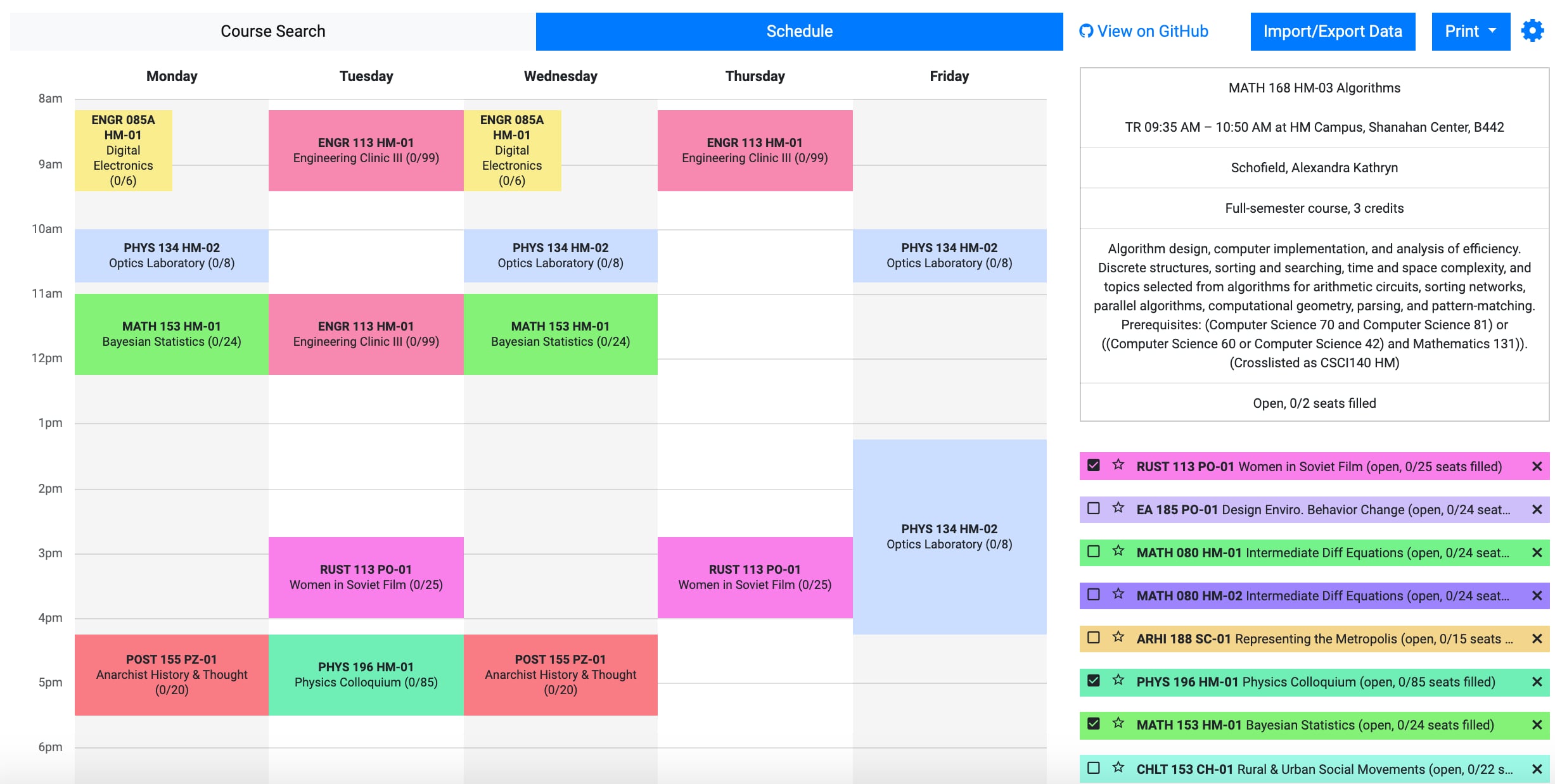 Harvey Mudd College Academic Calendar 2024-2025