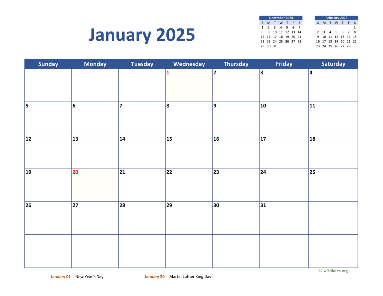 Holland Hall Calendar 2024-2025 Printable Download