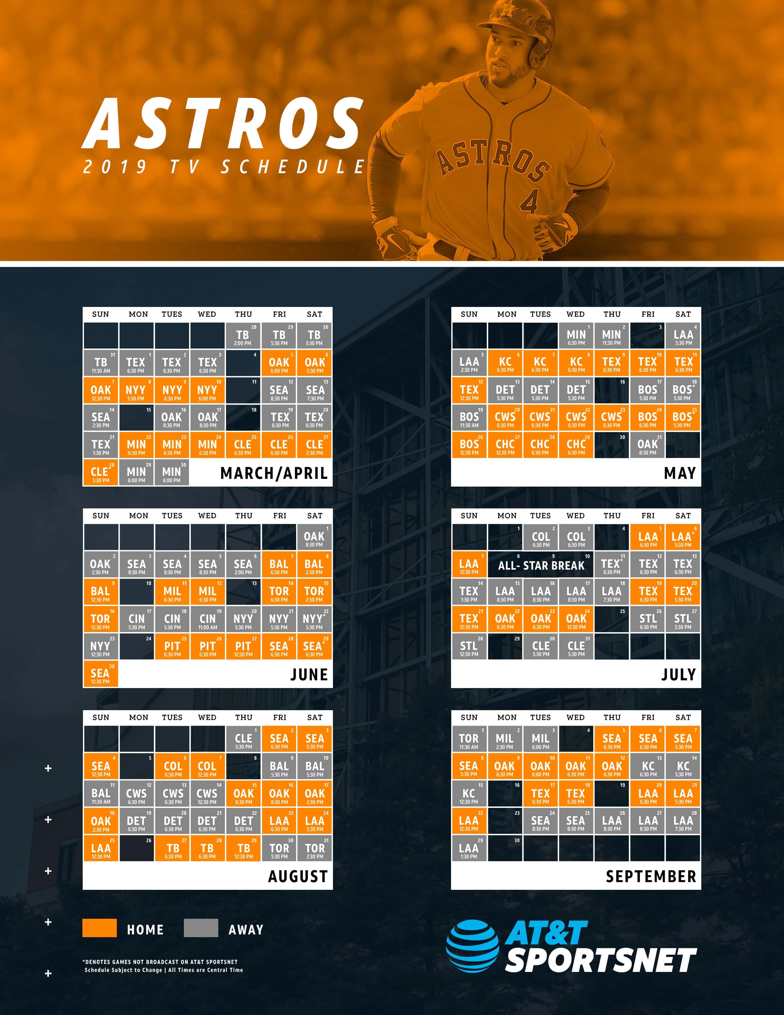 Houston Astros Game Schedule