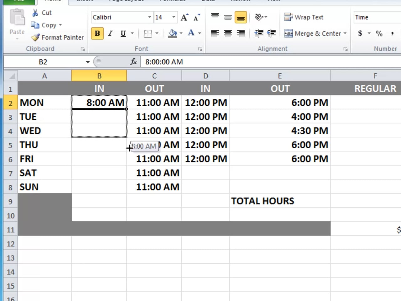 How to Calculate the Current Time