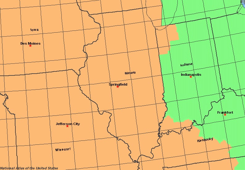 Illinois Time Zone History