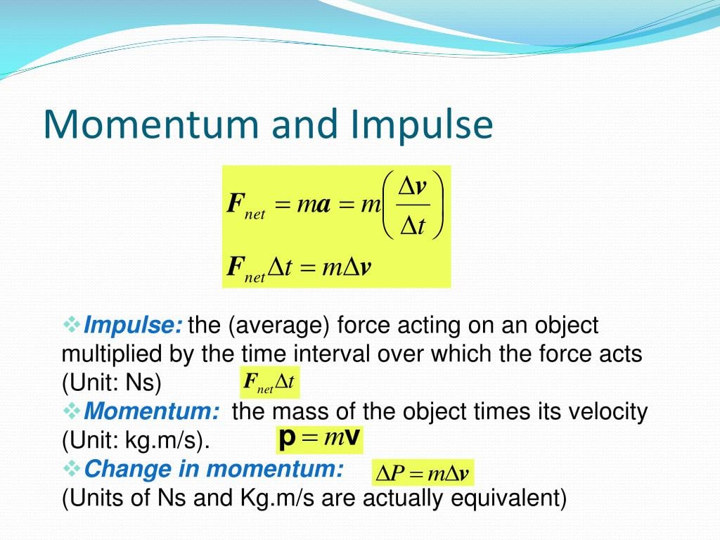 Impulse and Momentum