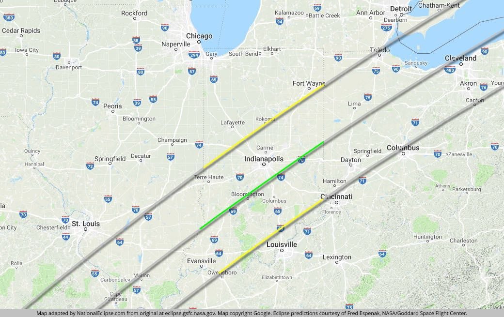 Indiana Eclipse Time Today