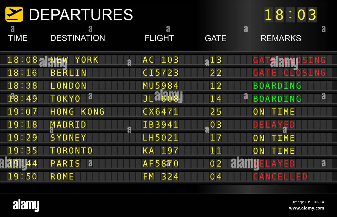 International Flight Scheduling