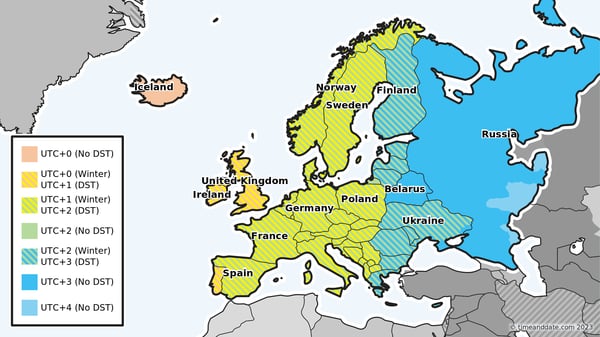 Italy's Time Zone and Daylight Saving Time