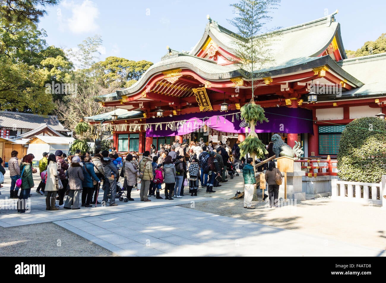 Visiting shrines and temples during the Japanese New Year