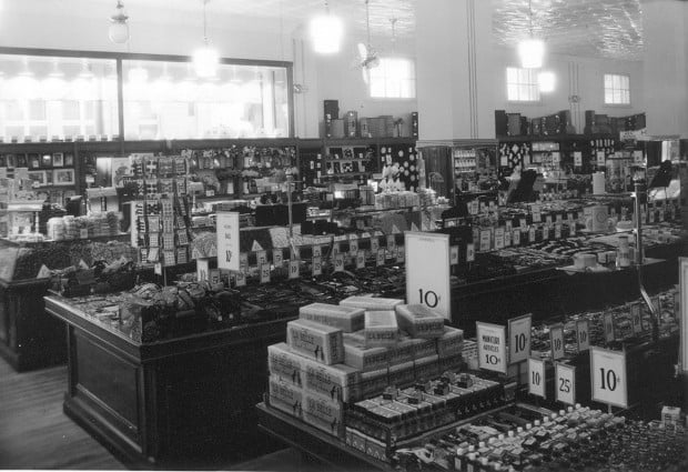 The interior of a modern J.J. Newberry store, blending classic and contemporary elements