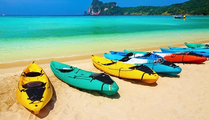 Kayaking at Second Beach