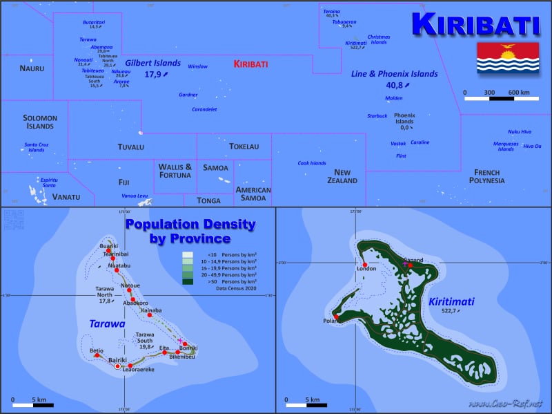 Kiribati Map