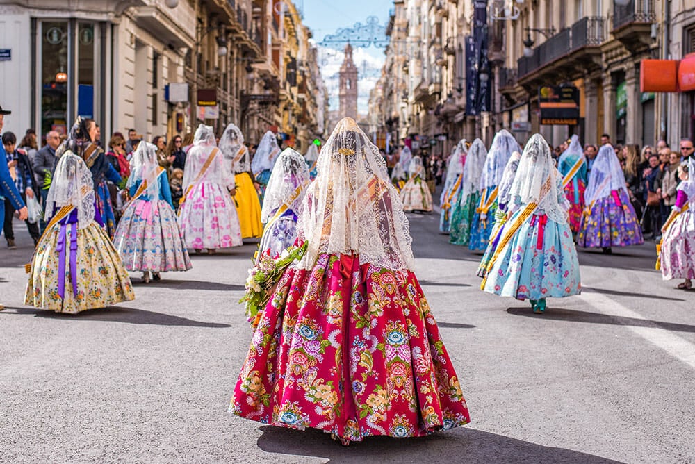 Las Fallas in Valencia