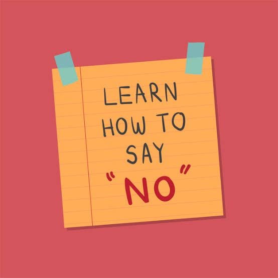 Learn to Say No