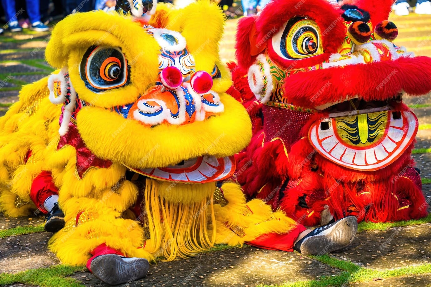 Lion and dragon dances are a highlight of Chinese New Year celebrations