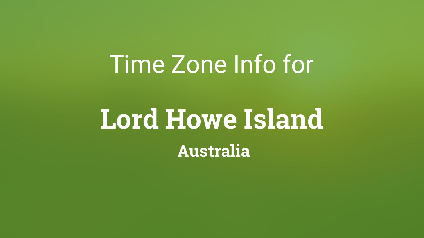 Lord Howe Standard Time (LHST)