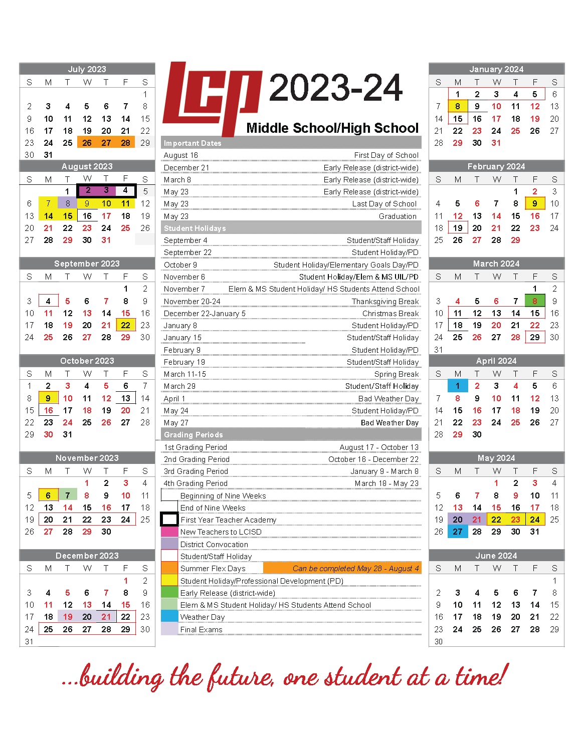 Lubbock Isd 2024-2025 School Calendar: Key Dates Inside