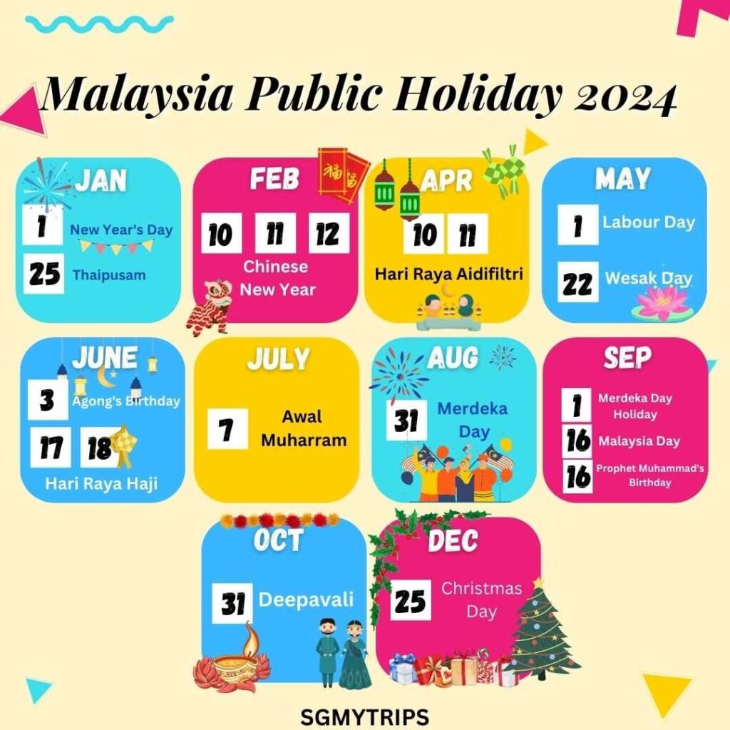 2025 Malaysia Holidays Calendar