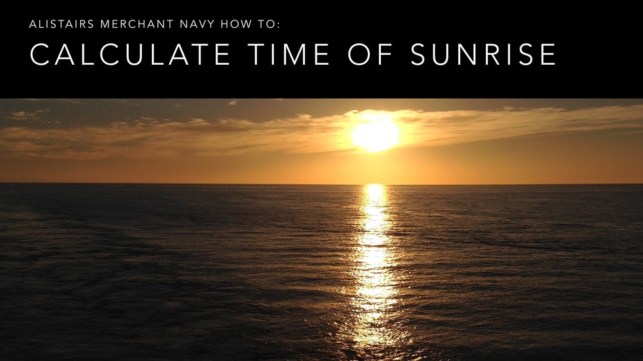 Ways to Check Sunrise Time