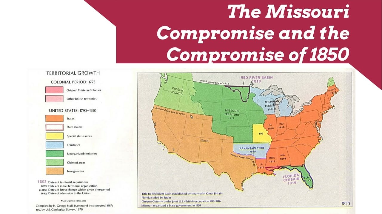 The Missouri Compromise of 1820