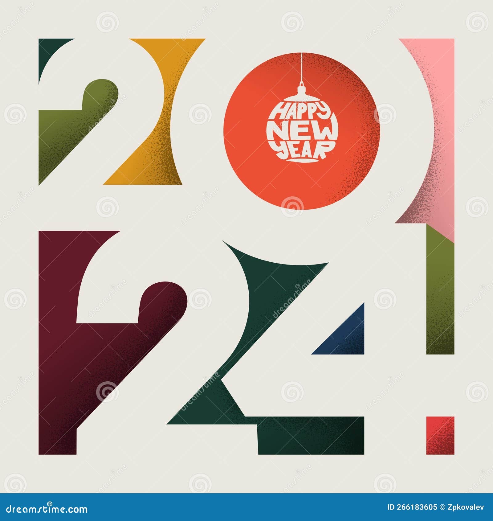 Modern Minimalist Happy New Year Flyer