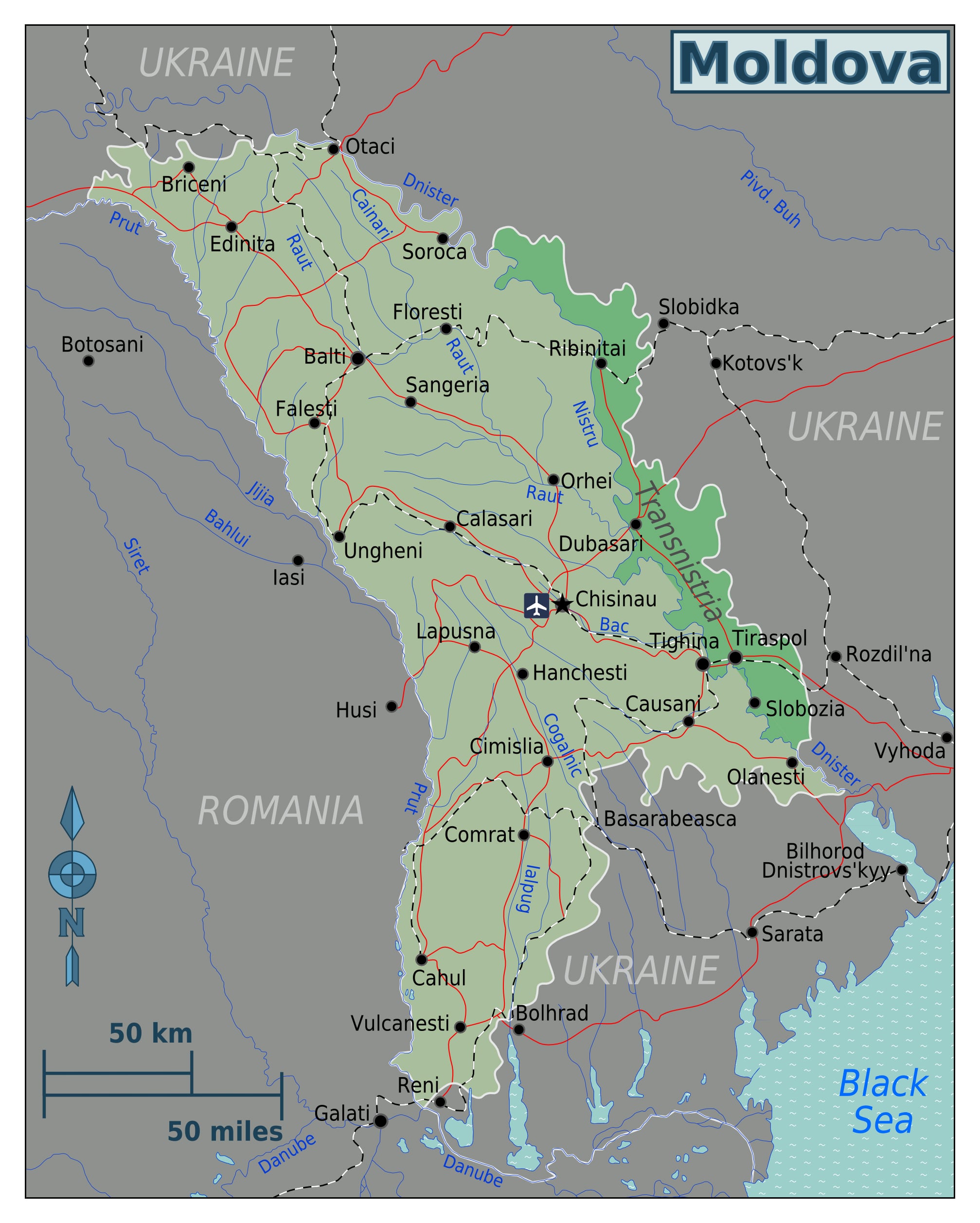 Moldova Map