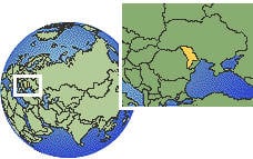 Moldova Time Zone Map