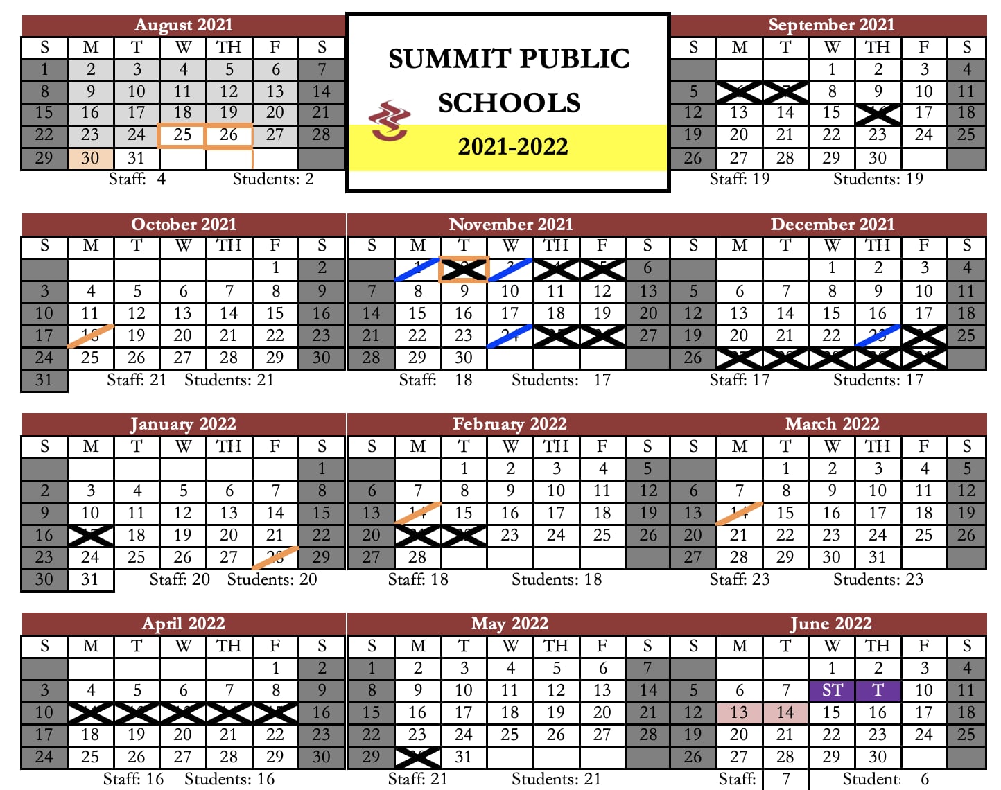 Montclair School Calendar