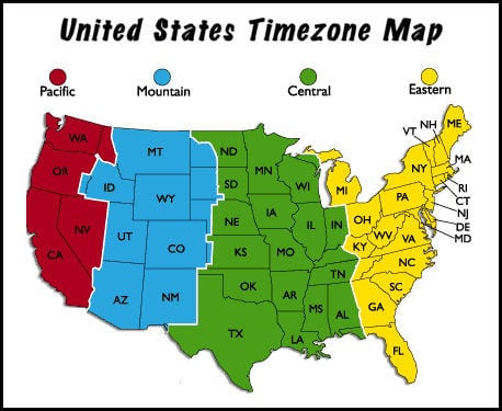 Mountain Time Zone Exceptions