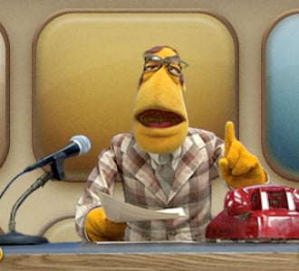 The Evolution of the Muppets' News Anchor