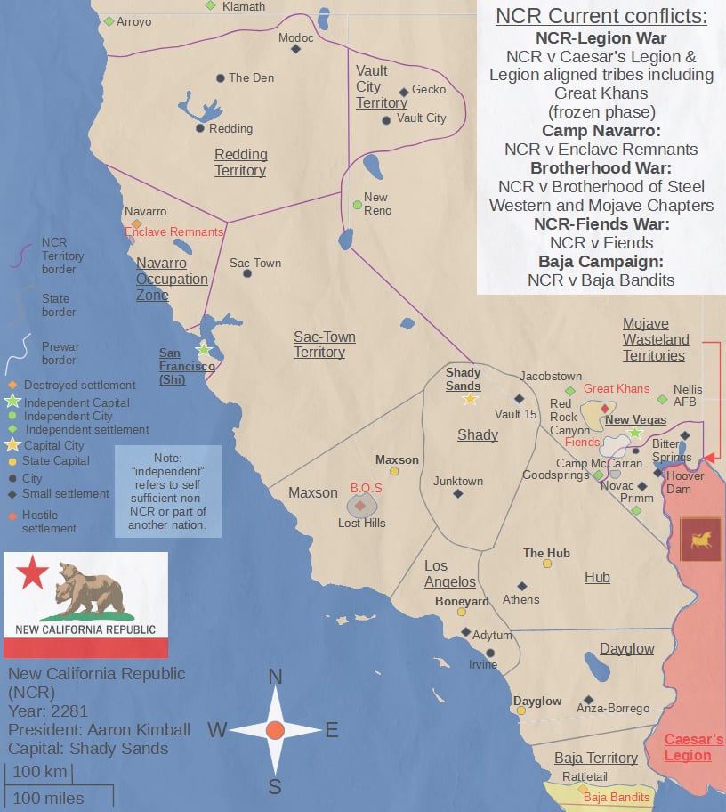 New California Republic States Exploring The Proposed Region