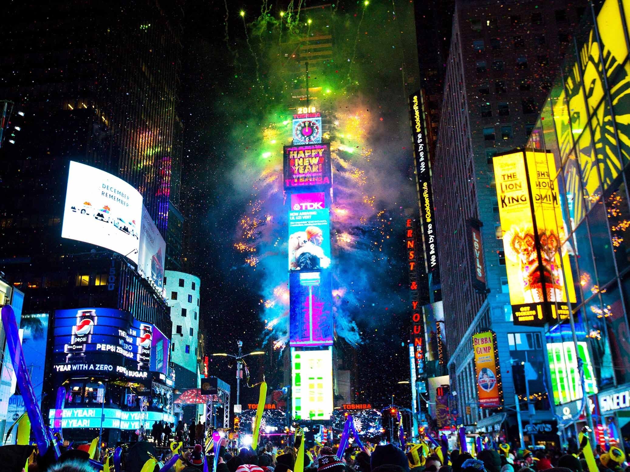 New Year's Eve Fireworks in New York City