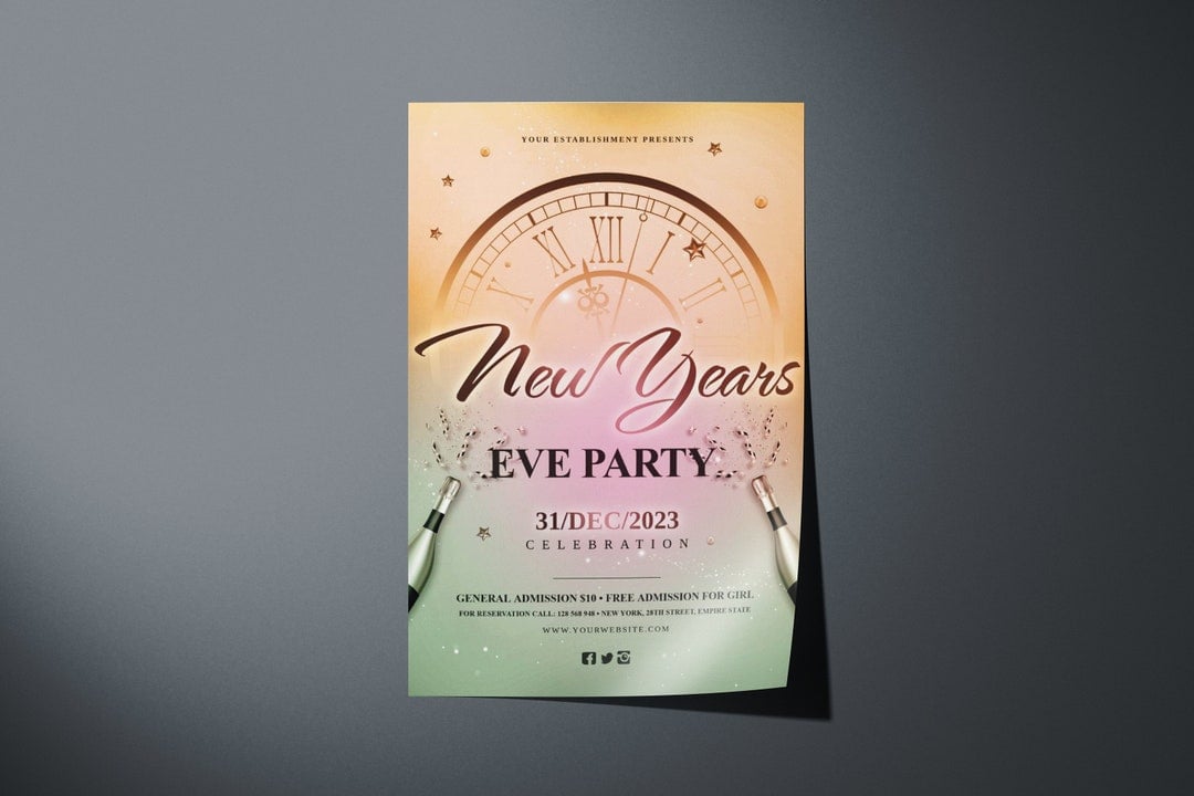 New Year's Eve Countdown Flyer