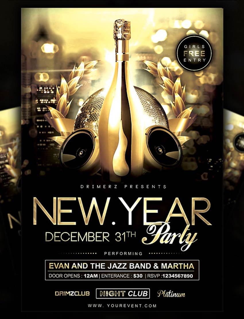 New Year's Eve Flyer Design