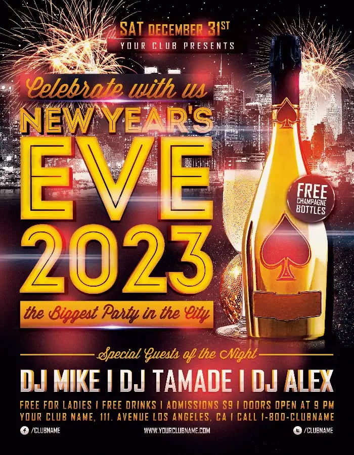 New Year's Eve Flyer Template