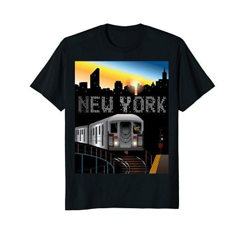 New York Subway T-Shirt High End Fashion