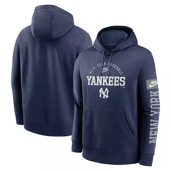 New York Yankees Mitchell & Ness Cooperstown Collection Fleece Pullover Hoodie