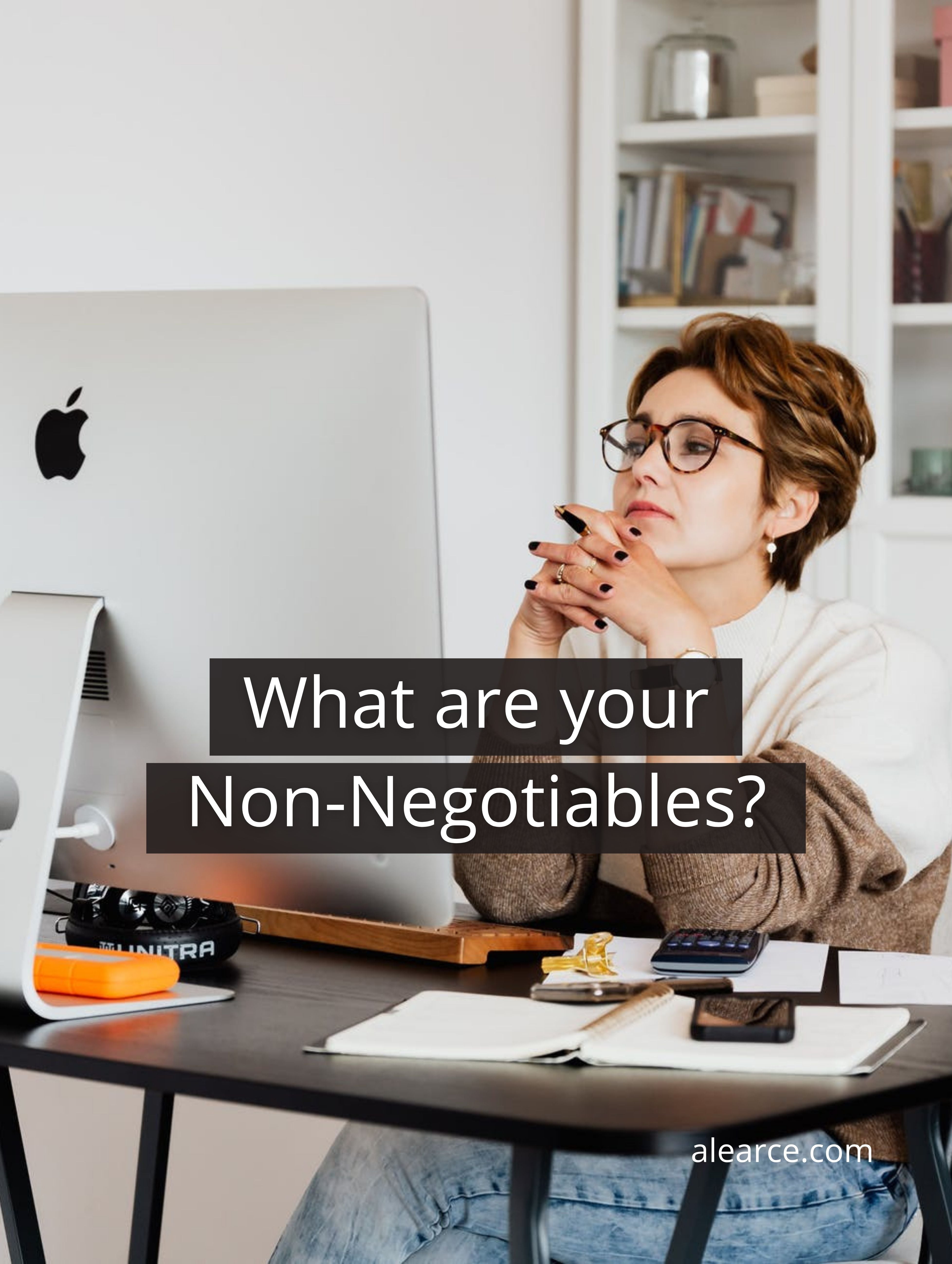 Identifying Non-Negotiables